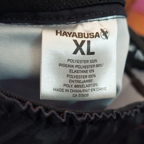 Hayabusa Black Hexagon Fight Shorts Sz XL - Picture 6 of 8